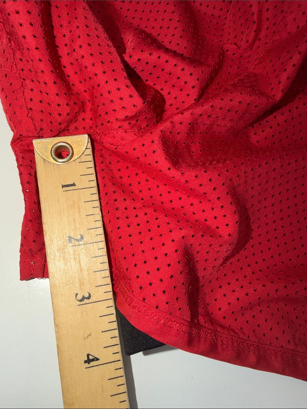 Georgia Bulldogs Red Athletic Shorts with Black Waistband - Picture 7 of 9